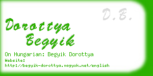 dorottya begyik business card